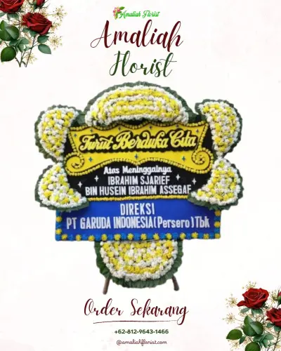 Papan Bunga Duka di Petemon