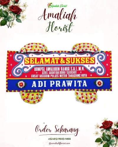 Karangan Bunga Ucapan Selamat di Petemon