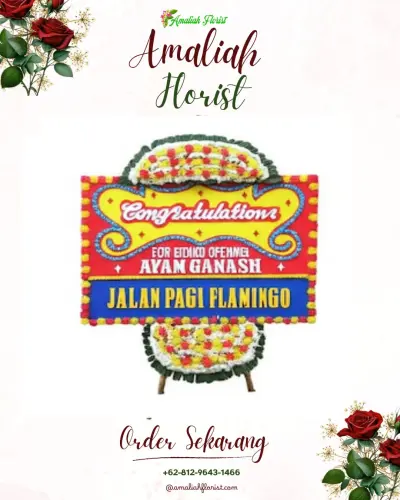 Bunga Papan Congratulation di Petemon